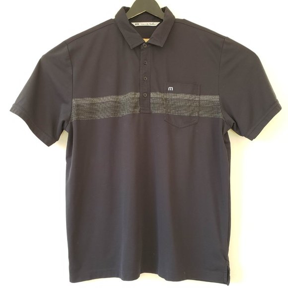 TRAVIS MATHEW Black Golf Polo Shirt XL - Picture 1 of 4